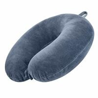 U Shaped Neck Pillow Soft Fiber Filled Travel Cushion w (Grey)  @129