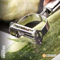 E-COSMOS Professional Grade Stainless Steel 2 in 1 Julienne Cutter - Perfect for...