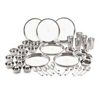 Neelam Stainless Steel 24 Gauge Premium 42 Pieces Dinner Set