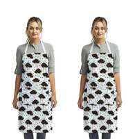 sample@99 Yaanthiv's Printed Cotton Kitchen Aprons | Unisex Aprons for Men and W...