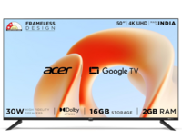 [3,250 off SBI EMI] acer 126 cm (50 inches) G Plus Series 4K Ultra HD LED Smart ...
