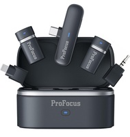 ProFocus 3in1 - Smart Wireless Microphone System for Smartphones, Cameras, Lapto...