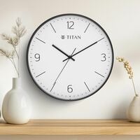 Titan Essence Classic Analog Wall Clock - Black & White
