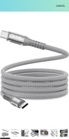 Nylon Braided Type C cable -2M @@299rs