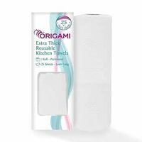 Origami Extra Thick Reusable & Washable Non-Woven Kitchen Towel | Lasts Up to 10...