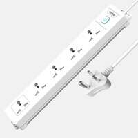 Artis AR-5SS 5 Universal Sockets with Single Switch Surge Protector & Child Safe...