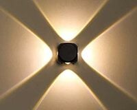 Esidiya® 4-Way Warm White LED Wall Light | IP65 Rainproof & Shockproof | Outdoo...