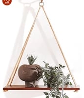 Hanging Shelves - Adjustable Rope Hanging Shelf, Wall Hanging Decor