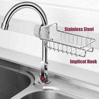 KRUTEAZ Faucet Rack Stainless Steel Sink Caddy Organizer,Tap Organiser Clip...