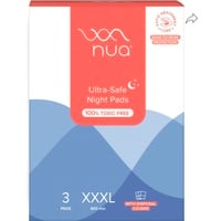 Nua Ultra-Safe Night Pads 400 mm XXXL| Pack of 3 Sanitary Pad on Flipkart Minute...
