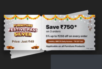 Big Billion Days - Furniture Festive Pass - Silver  (Till 20th Oct)
