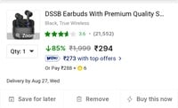 DSSB Earbuds With Premium Quality
