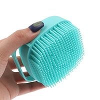 GLUN® Silicone Brush with Shower Gel Dispenser, Mud & Dirt Remover with Soft Si...