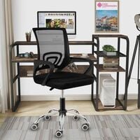 Casa Copenhagen Mesh Mid Back Office/Study/Computer/Revolving/Desk Chair for Wor...