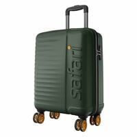 Safari Cabin Insignia 8 Wheels 55cm Size Trolley Bag, TSA Lock, Hard Case Polyca...