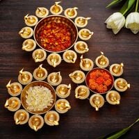 Set of 3 Urli Bowl Set for Home Décor