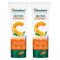 Himalaya Brightening Vitamin C Orange Face Wash 100ml (Pack of 2)