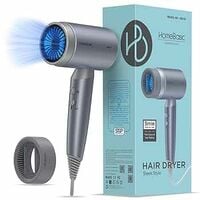 HomeBasic 2000W Fast Drying Hair Dryer | 3 Speeds, Hot & Cool Settings, Navy Blu...