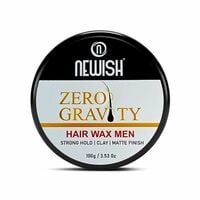 Newish Zero Gravity Hair Wax for Men | 100 gm | Strong Hold, Matte Finish, Long-...