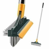 3-in-1 Bathroom Cleaning Brush with Wiper - Bathroom Cleaning Brush Long Handle ...