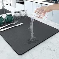 PRIMESKY Kitchen Utensil Dish Drying Mat | Quick Dry Water Absorbent mat | Place...