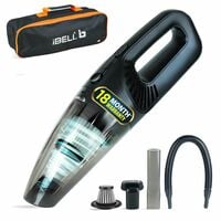 IBELL TURBOVAC800 Cordless Car Vacuum Cleaner Rechargeable, Handheld, Wet & Dry,...