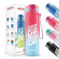 MILTON Gen'Z Water Bottle 1 ltr (Never Give Up), Motivational Water Bottles With...