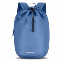 amazon basics 15L Compact Denim Blue Backpack | Lightweight & Durable Polyester ...
