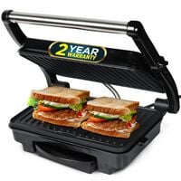 iBELL SM501 Sandwich Maker, 1500 Watt, Panini Maker Grill With Floating Hinges, ...