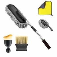 ORJILO 5 PCS Microfiber Car Duster Kit Interior & Exterior Car Cleaning Detailin...