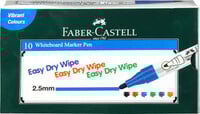 FABER-CASTELL Whiteboard Marker Box  (Set of 10, Blue)