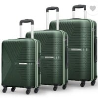 Safari  Hard Body Set of 3 Luggage 4 Wheels - Magnum Zeno (Small 55cm | Medium 6...