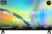 TCL 108 cm (43 inch) Full HD LED Smart Android TV with Google Assistant  (43S5...
