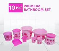 himalay thermoplast Plastic Pickle Jar  - 20 L, 25 L  (Pack of 10, Pink)...