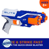 Nerf Elite Disruptor Blaster,Rotating Drum, Slam Fire, incl. 6 Darts; for 8+ Gun...