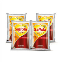 Saffola Active Rice Bran & Soyabean refined oil |Less oil absorption for weight ...