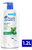 head & shoulders Cool Menthol Anti-Dandruff Shampoo for Men & Women 1.2 ltrs...