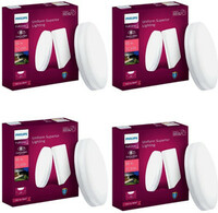 PHILIPS Full Glow 18-watt Round LED Surface Downlighter,Cool Day Light, Pack of ...