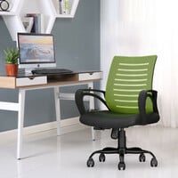 CELLBELL Desire C104 Mid Back Comfortable Fabric Office Executive Chair  (Gree...