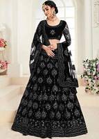 Udbhav Export Embroidered Semi Stitched Lehenga Choli- Buy Products Online at Be...