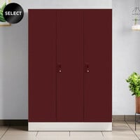 Godrej Interio Slimline 3 Door with Locker Metal Almirah  (Finish Color - Body...