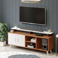 BLUEWUD Skiddo TV Unit With Storage Shelves for Books & Décor Upto 55 Inches TV...
