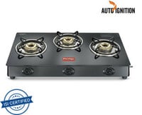 Prestige Atlas Plus High Effient Brass burner & Toughened Glass Automatic Gas St...