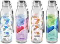 MILTON 1000 ml Plastic Bottle  (Pack of 4, Multicolor)
