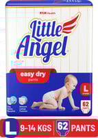 Little Angel Easy Dry Diaper Pants with 12 hrs absorption Large Size, 9-14 Kgs -...