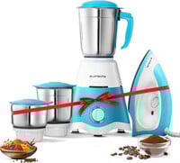 Longway Super Dlx 700 W Juicer Mixer Grinder  (Super | 3 Jars | White, Blue)...