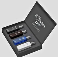 8Raction Platinum Luxury Parfum Combo-04 Classic Black+Ocean Blue+Woody Brown+Mu...