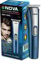 NOVA NHT 1042 USB Trimmer 60 min  Runtime 5 Length Settings  (Blue, Silver)...