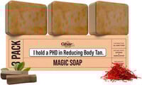 GharSoaps Wood And Saffron Soap For Glowing & Refreshing Skin (pack of 3)  (3 ...