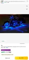 Sunny Day BLUE IMPORTED Underglow PATCH LIGHTS (Front/Rear, Bike Body Lights) - ...